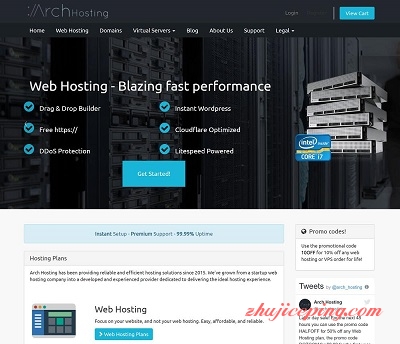 #黑5# archhosting：5折促销KVM虚拟VPS，$1.7/月起，洛杉矶QN机房-国外主机测评