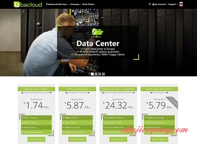 bacloud：高性能VPS，500Mbps或1Gbps带宽，不限流量，美国/荷兰/立陶宛，低至€26.7/年-国外主机测评