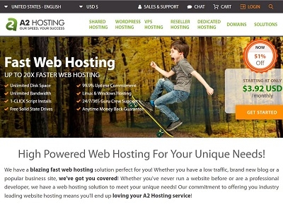 #黑5# a2hosting：3.2折（$1.98/月），虚拟主机，VPS，独立服务器-国外主机测评