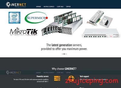 ginernet：€5.99/月，西班牙10Gbps带宽VPS，无视版权，KVM/4G内存/2核/50gNVMe/1T流量-国外主机测评