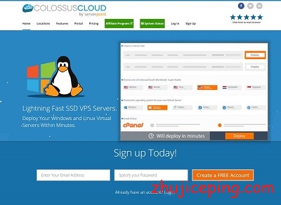 colossuscloud:$12/月,Windows 7/10/2012/2016,新加坡等6机房-国外主机测评