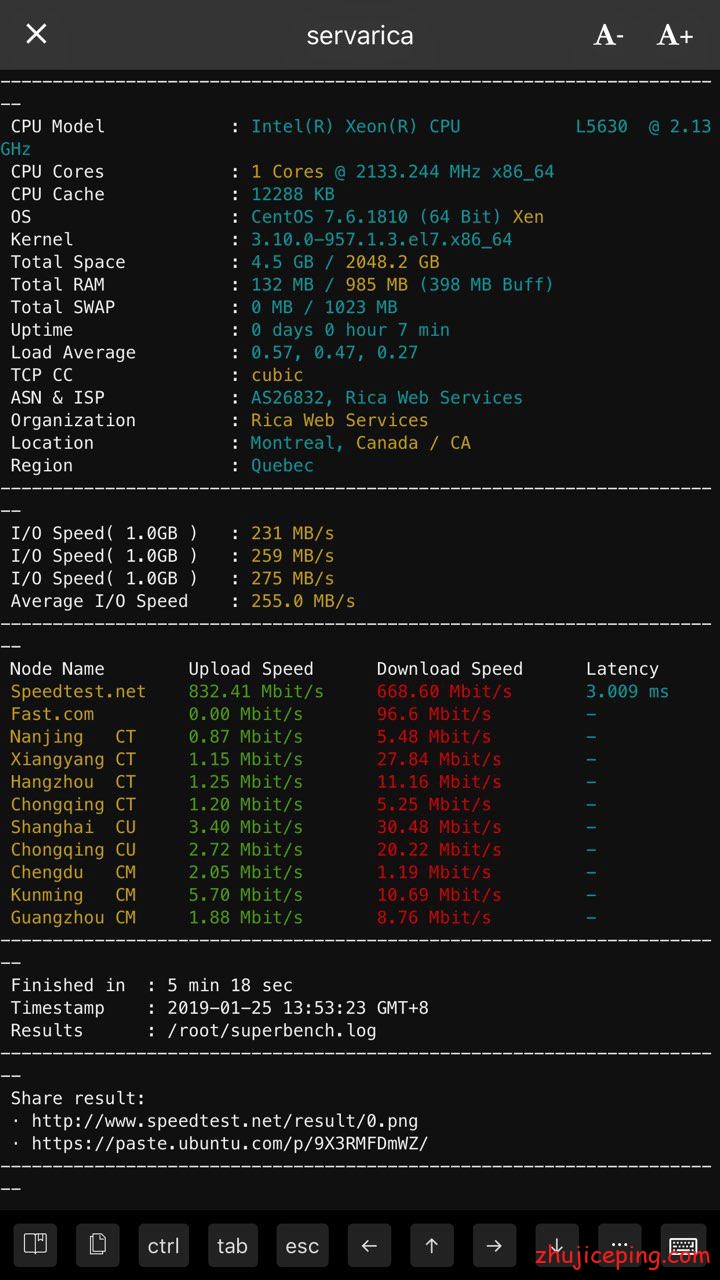 photo_2019-01-25_14-11-13 servarica：8T超大硬盘VPS，8G内存，100Mbps不限，仅需$20，加拿大原生IP