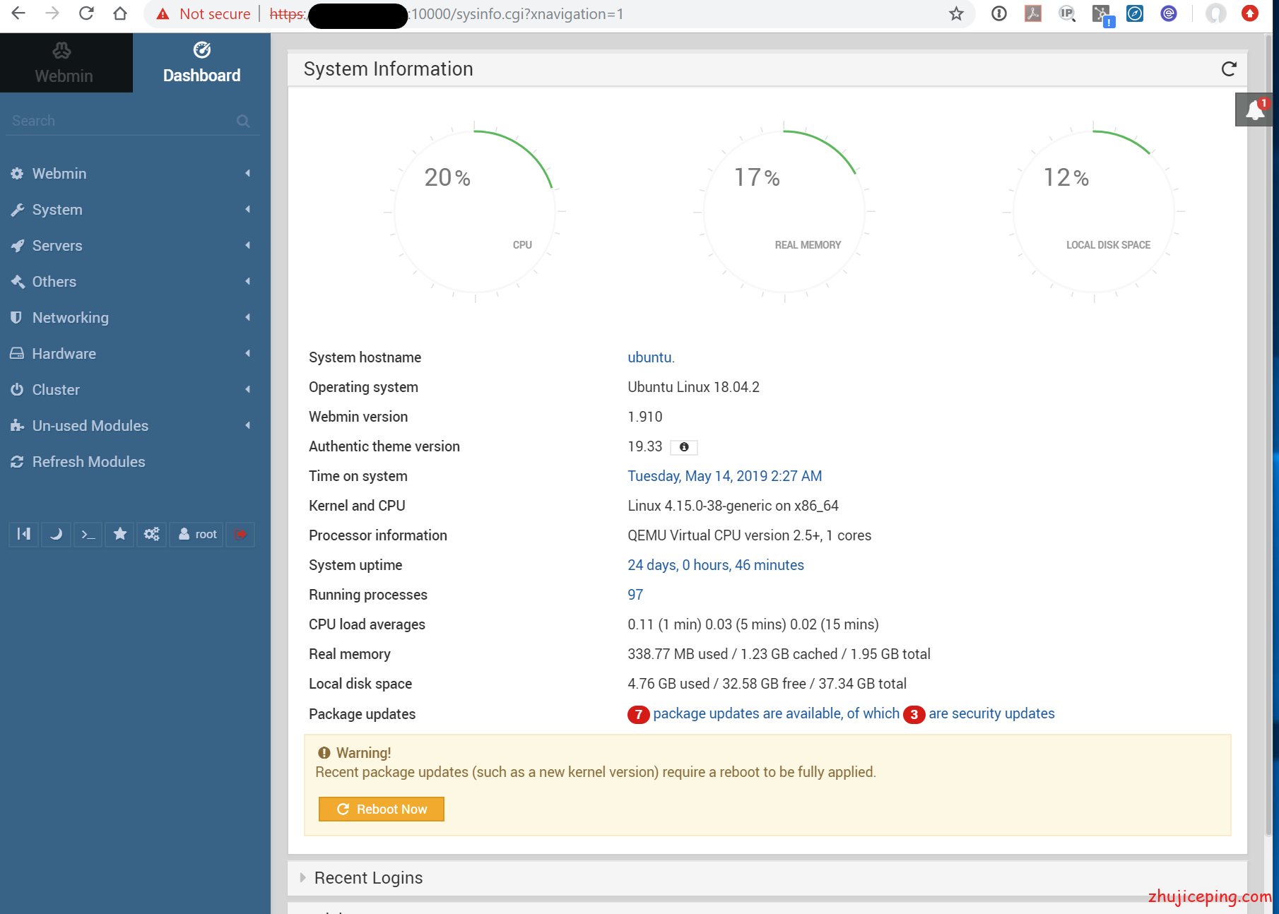 VPS服务器教程：如何在Ubuntu 18.04上安装webmin面板