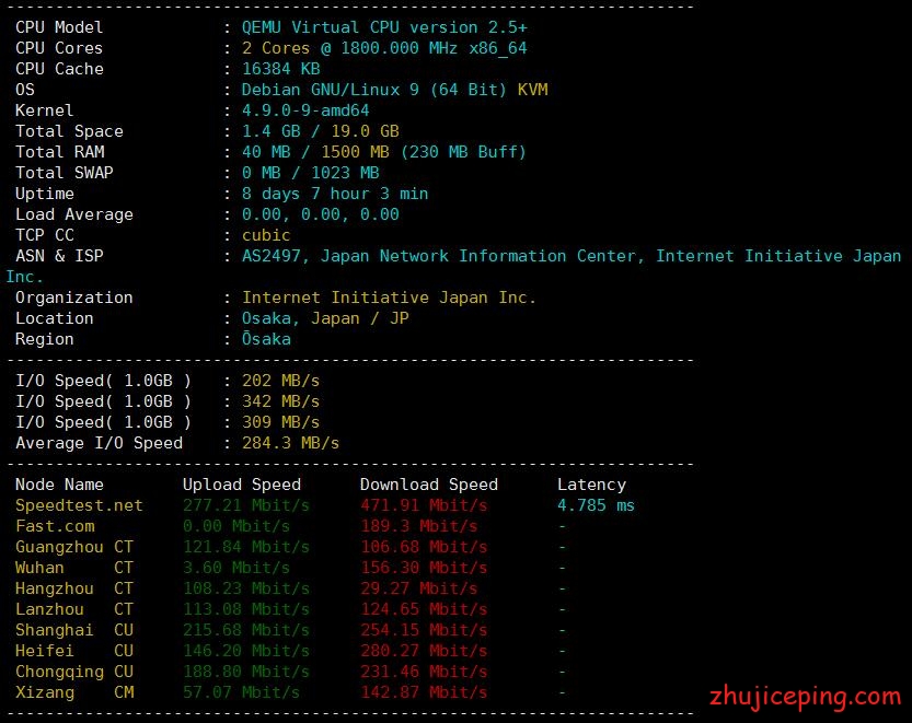 kosscloud：日本VPS，$20/KVM/1g内存/20gSSD/3T流量/1Gbps带宽，原生日本IP，可看奈非（Netflix）等-国外主机测评