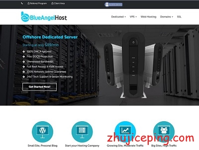 blueangelhost：专业离岸主机，无视版权投诉，VPS、独立服务器等多种业务-国外主机测评