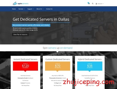 spinservers：即买即用（无需等待）的美国高配服务器，10Gbps带宽，价格挑战底线