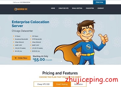 georgedatacenter：$25/年，洛杉矶VPS，KVM/1G内存/1核/250G硬盘/2T流量-国外主机测评