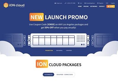 ion：krypt旗下云服务器品牌，5折促销中，cn2 gt网络，可支付宝
