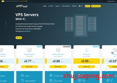 alexhost:简单测评€11.88/年的摩尔多瓦不限流量VPS-国外主机测评