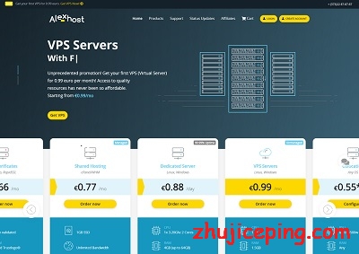 alexhost：简单测评€11.88/年的摩尔多瓦不限流量VPS-国外主机测评