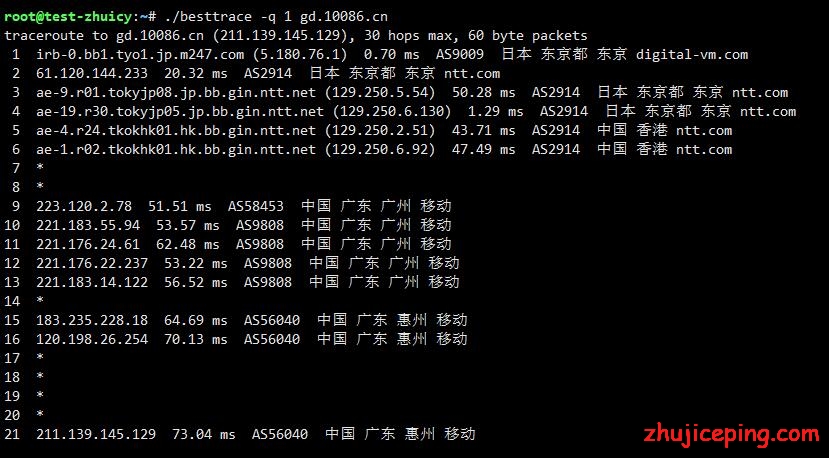 jp3 digital-vm：使用9个月后再次测评日本机房10Gbps带宽的不限流量VPS，路由没变，效果依旧好