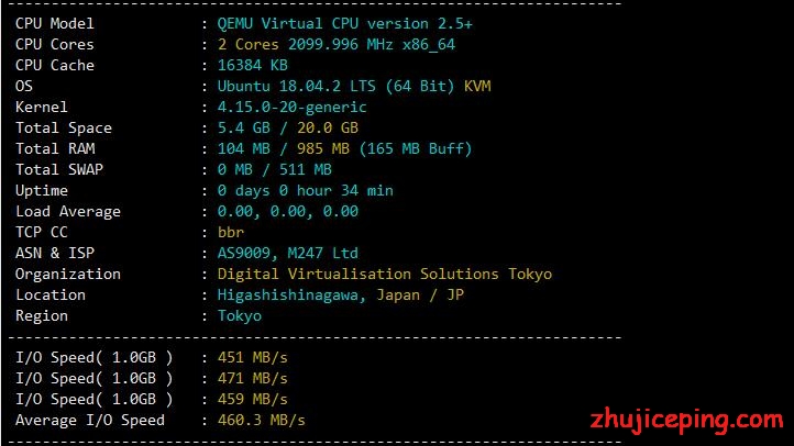 jp7 digital-vm：使用9个月后再次测评日本机房10Gbps带宽的不限流量VPS，路由没变，效果依旧好