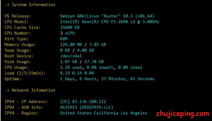 losangelesvps：服务器升级之后的VPS再次测评，看看这款1Gbps带宽不限流量的VPS如何