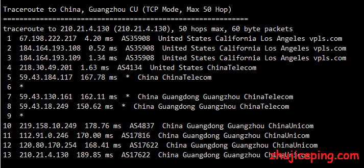 hotiis：洛杉矶三网CN2 GIA VPS测评，100Mbps带宽，晚高峰也不含糊！