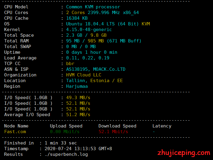 hykr1 hostyun：韩国cn2 VPS，低至17元/月，三网都直连，KVM/512M内存/1核/10gSSD/512G流量，附上韩国CN2测评数据