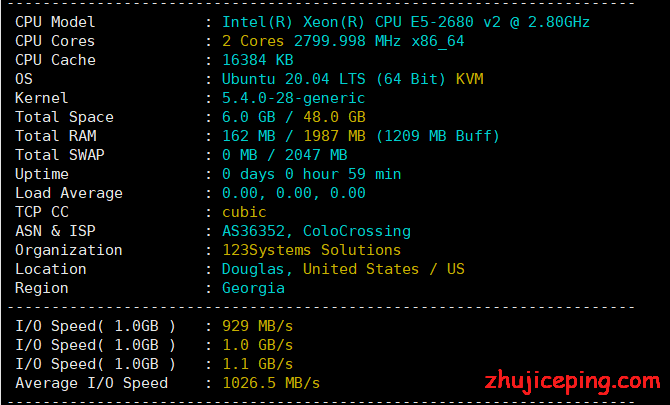 nj1 racknerd怎么样？简单测评下新泽西机房的新VPS，看看东海岸是否适合你?!