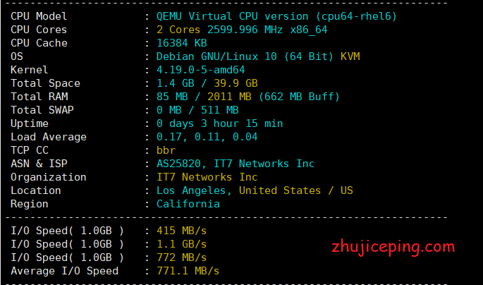 dc4-1 搬瓦工VPS之USCA_4机房晚高峰简单测评，告诉你是否适合
