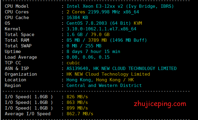 hotiis:日本 cn2 gia vps简单测评,电信双向cn2、联通回程cn2、移动双直连,适合建站
