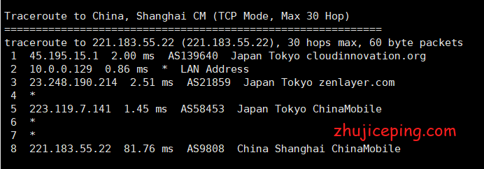 hotiis：日本 cn2 gia vps简单测评，电信双向cn2、联通回程cn2、移动双直连，适合建站