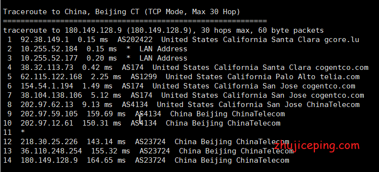 gcorelabs：美国西海岸圣克拉拉机房200M带宽不限流量VPS简单测评
