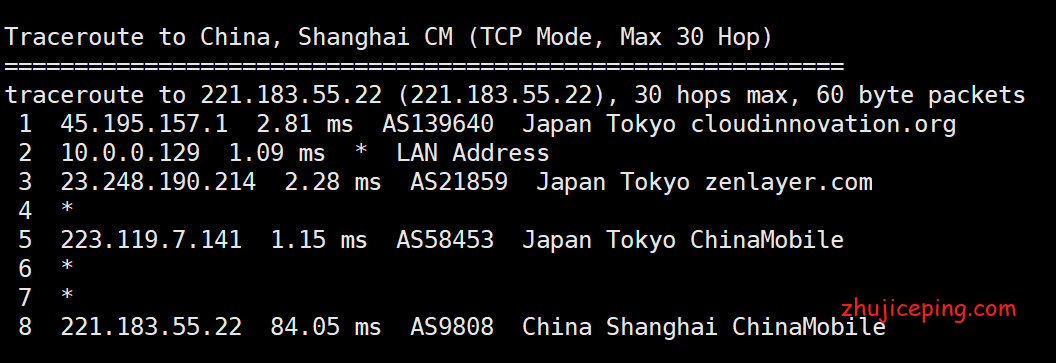 tmhhost：日本 cn2 gia vps简单测评，不适合移动，电信和联通爽歪歪