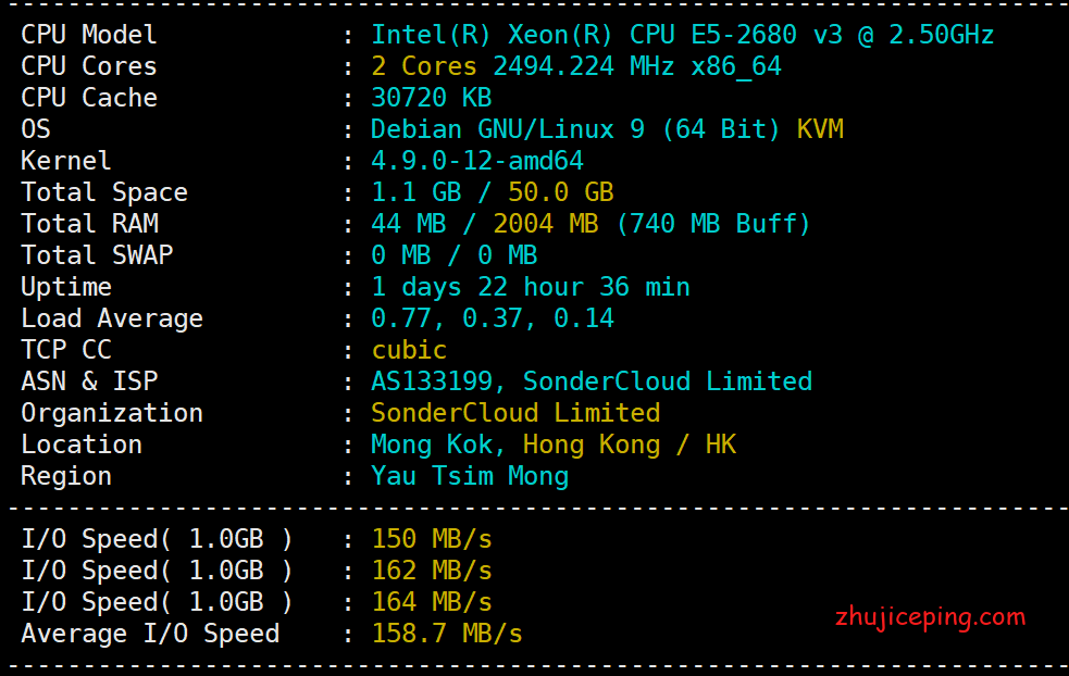 henghost：简单测评强制三网路由走cn2线路的美国OpenStack云服务器，比较给力-国外主机测评