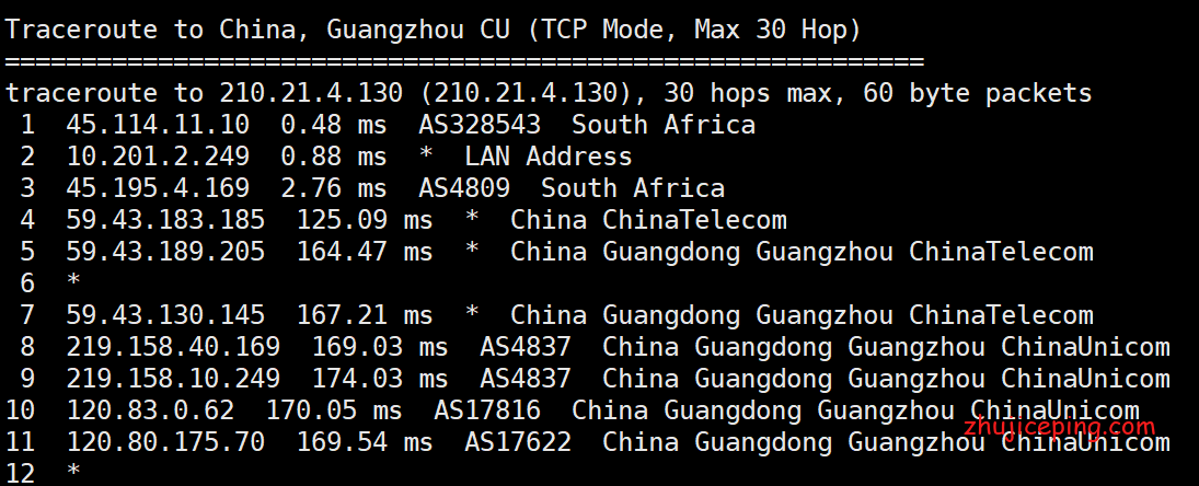 jg12 justg：500M带宽的“三网”-“南非 cn2 gia vps ”简单测评