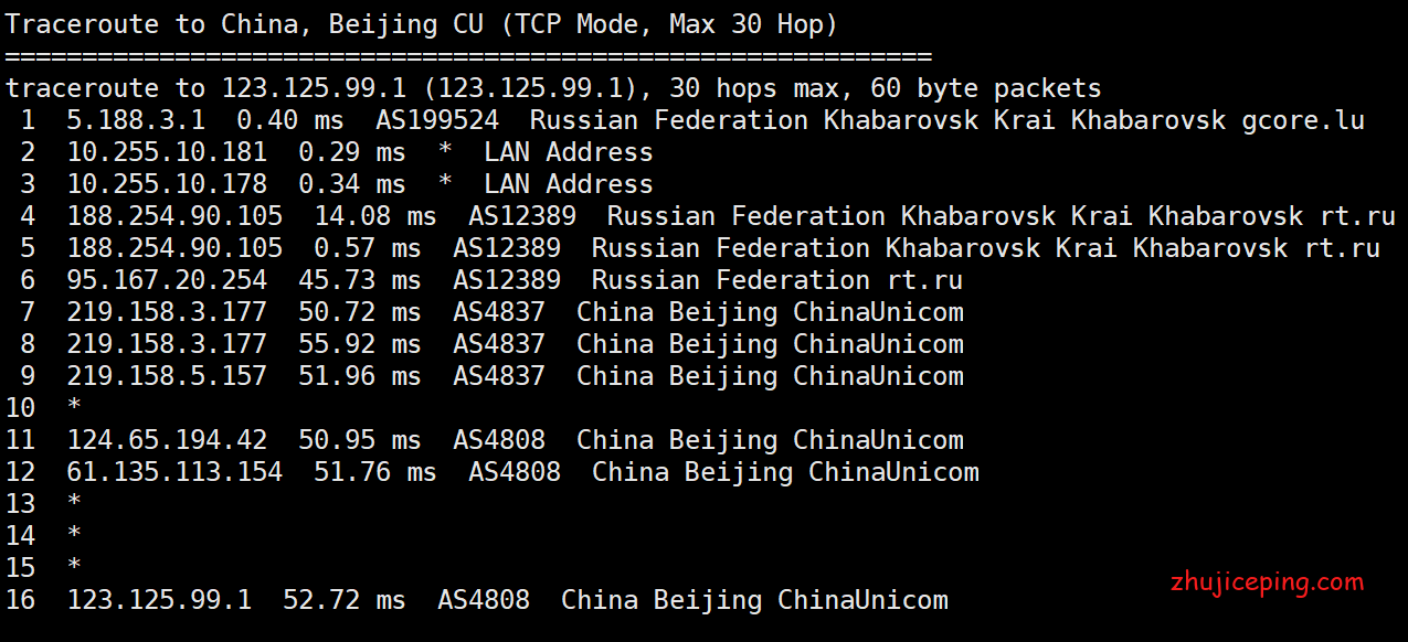 kh5 gcorelabs：俄罗斯远东机房-“伯力”，简单测评€1.08/月的VPS，移动劝退！