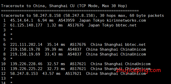 hostyun：200M日本软银线路VPS测评，三网往返全直连，效果还行