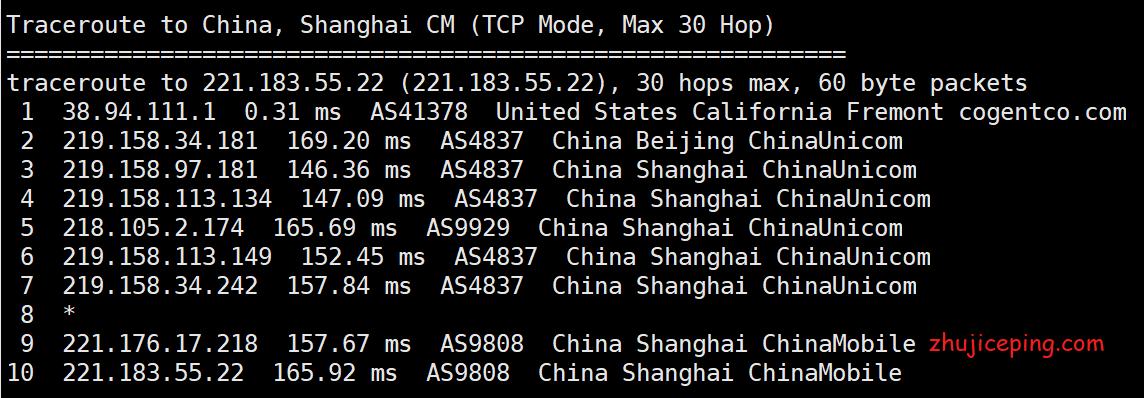 idc10 白丝云：简单测评“美国圣何塞-精品大陆优化BGP ”线路的VPS