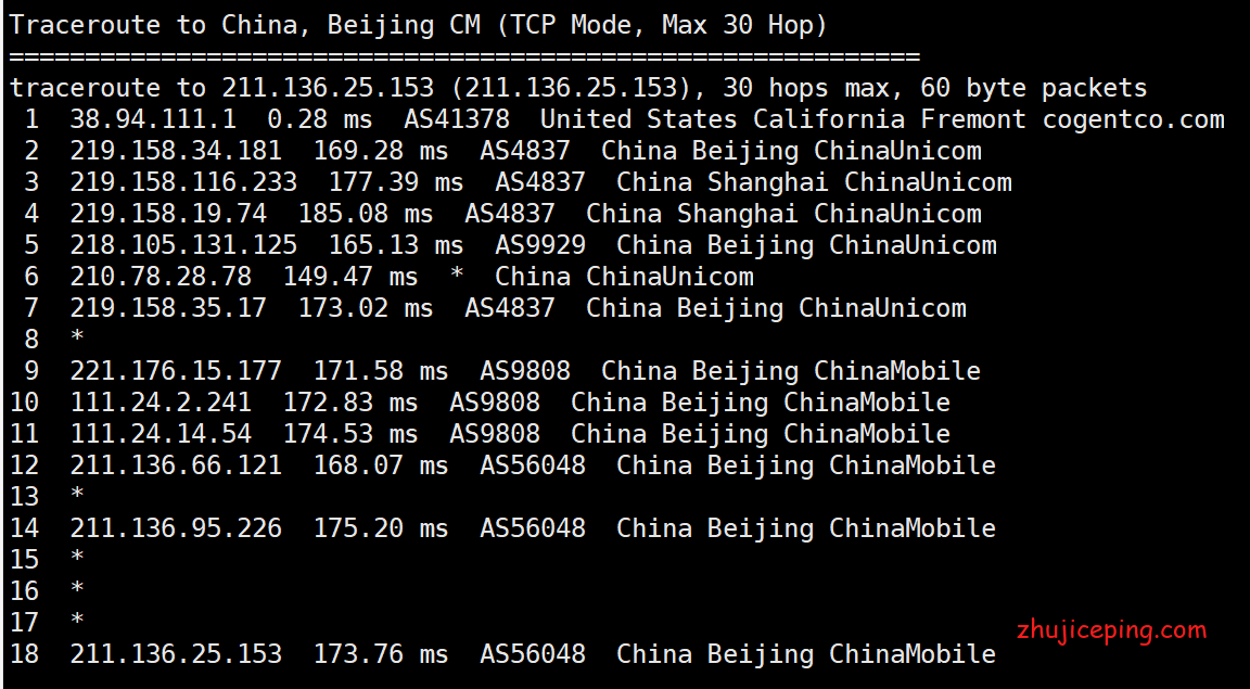 idc7 白丝云：简单测评“美国圣何塞-精品大陆优化BGP ”线路的VPS