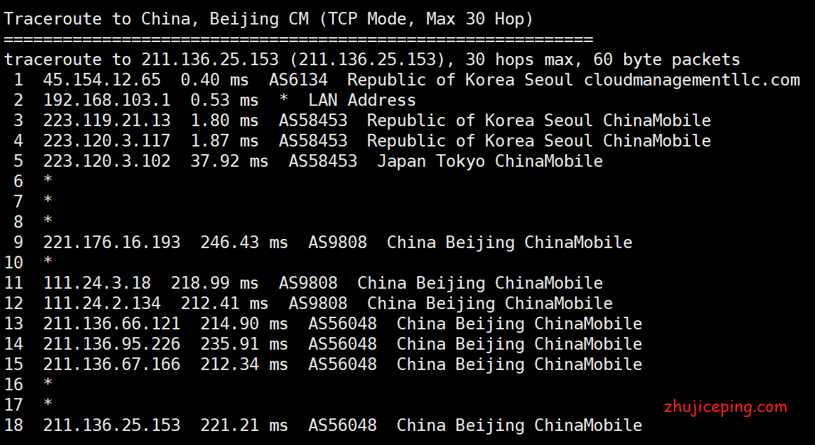 kcn3 aoyoyun（傲游主机）韩国CN2 VPS简单测评，30~100M带宽，网络效果不错