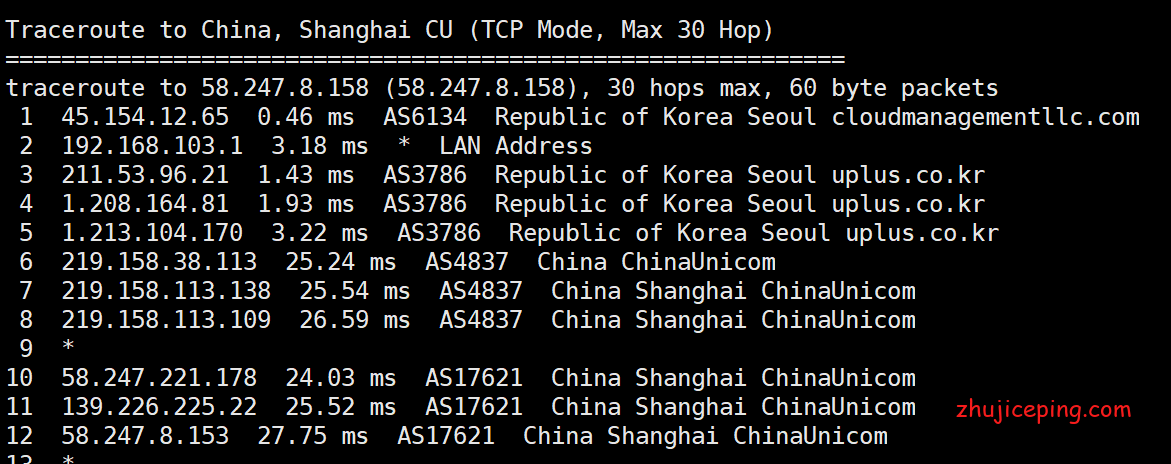 kcn4 aoyoyun（傲游主机）韩国CN2 VPS简单测评，30~100M带宽，网络效果不错