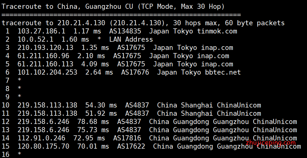 tky7 aoyoyun（傲游主机）：分享下日本vps(东京直连线路)的简单测评数据