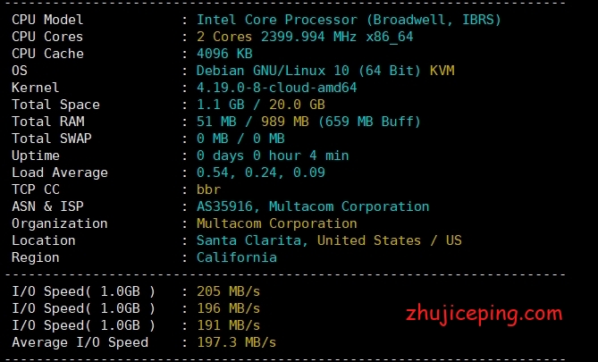80-1 80vps：洛杉矶MC机房VPS，低至199元/年，1G内存/2核/30gSSD/1T流量/1Gbps带宽