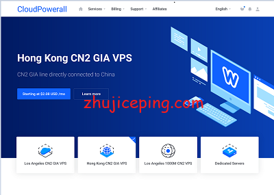 cloudpowerall：香港cn2 gia vps，$24.99/年，512M内存/1核/20gSSD/5M带宽不限流量