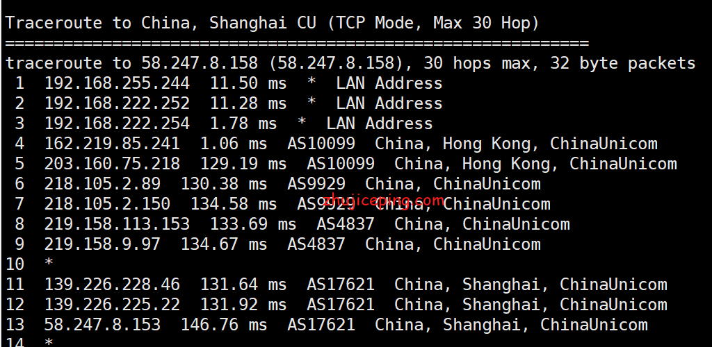 hy4 hostyun的所有AS9929的VPS全部变成了as4809+as9929，给大家测评验证下