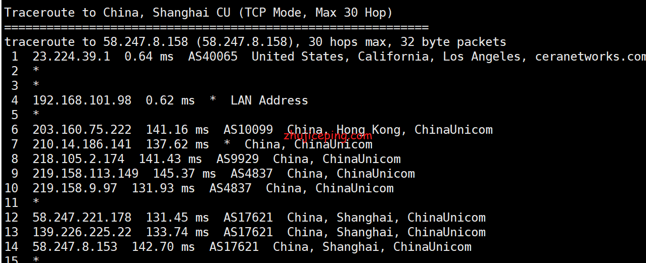cp6 cloudpowerall：大致分享下洛杉矶联通AS9929线路VPS简单测评