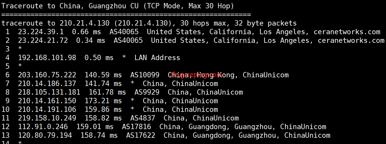 cp9 cloudpowerall：大致分享下洛杉矶联通AS9929线路VPS简单测评