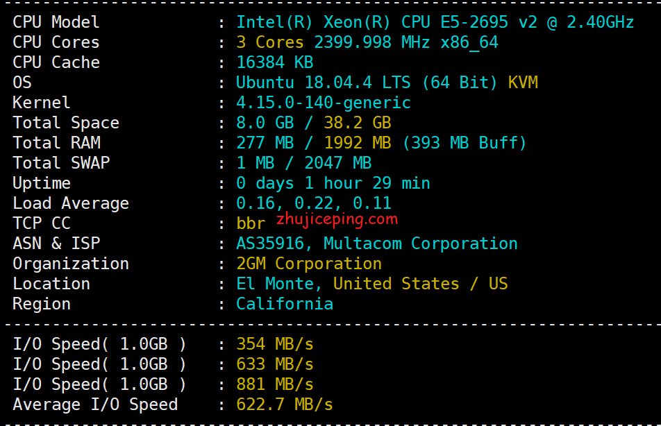 rn3 racknerd：洛杉矶DC02免费升级HDD到SSD，$11/年，1.2G内存/1核/25gSSD/2.5T流量