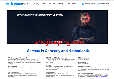 robovps：俄罗斯VPS/德国VPS，不限流量，$1.67/月，512M内存/1核/10gSSD，可PayPal/微信-国外主机测评