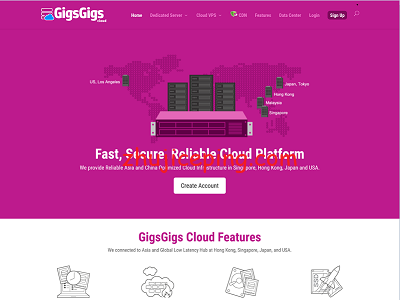 gigsgigscloud：$5/月，全新美国国际线路VPS，接入10G中国移动美国CMI