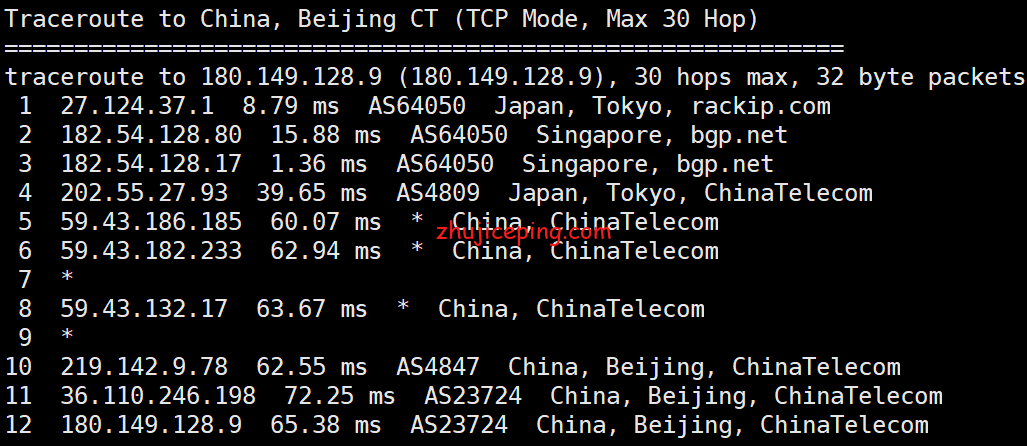 hjp13 简单测评hmbcoud半月湾 -日本cn2 vps，优质网络，有性价比
