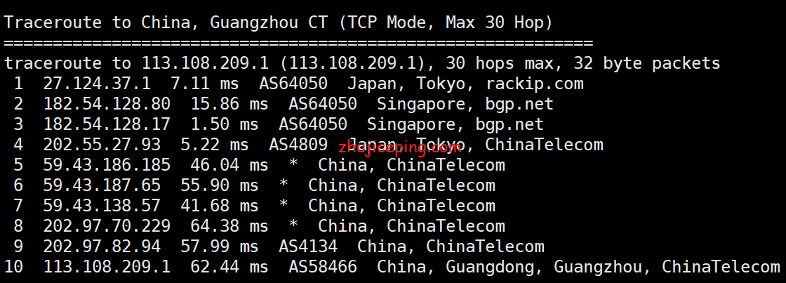 hjp19 简单测评hmbcoud半月湾 -日本cn2 vps，优质网络，有性价比
