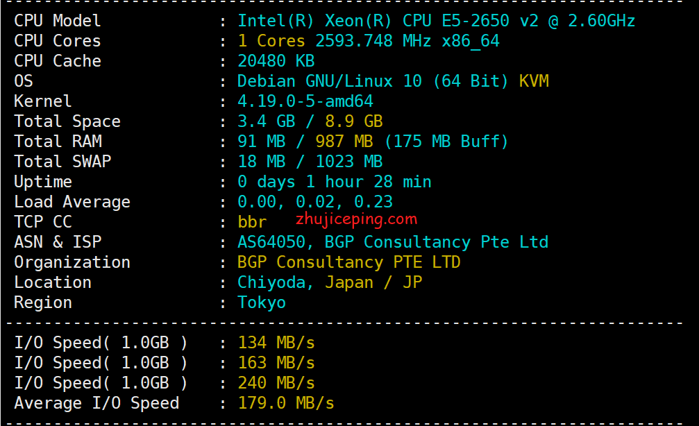 简单测评hmbcoud半月湾 -日本cn2 vps，优质网络，有性价比-国外主机测评