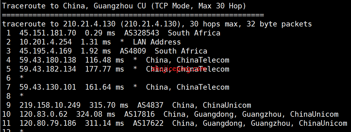简单测评justg南非cn2gia网络的独立服务器，强制三网回程cn2 gia