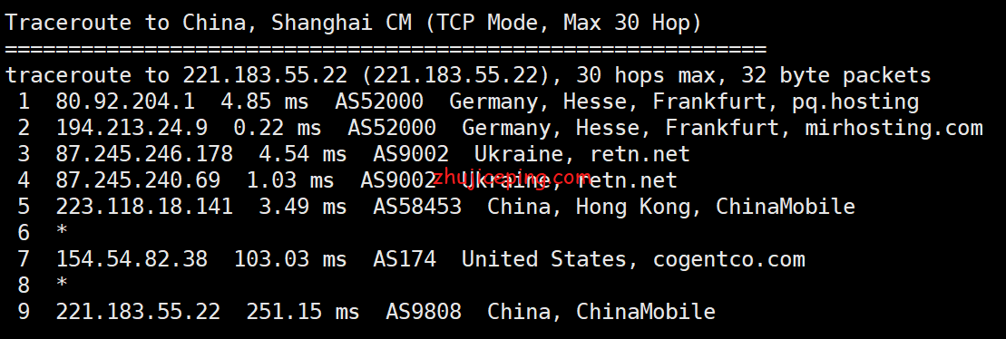 pqde10 简单测评the.hosting德国机房1Gbps带宽不限流量VPS