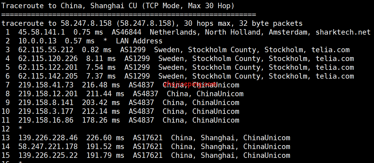 rnl8 简单测评sharktech荷兰机房10Gbps带宽不限流量服务器