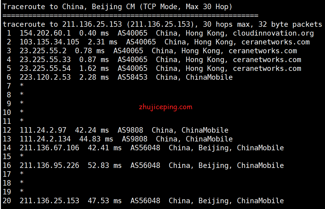 狗云(dogyun)：简单测评“香港-CMI”数据中心的“CMI”的线路VPS