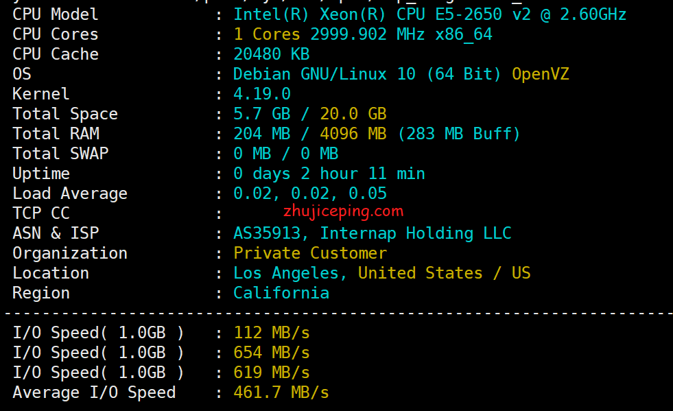 简单测评dedipath洛杉矶OpenVZ系列VPS-国外主机测评